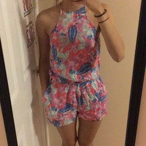 AE Tropical Print Romper